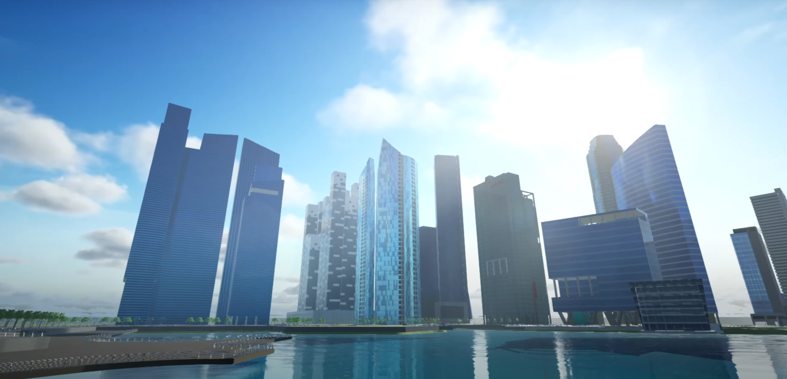 Singapore Morning Skyline