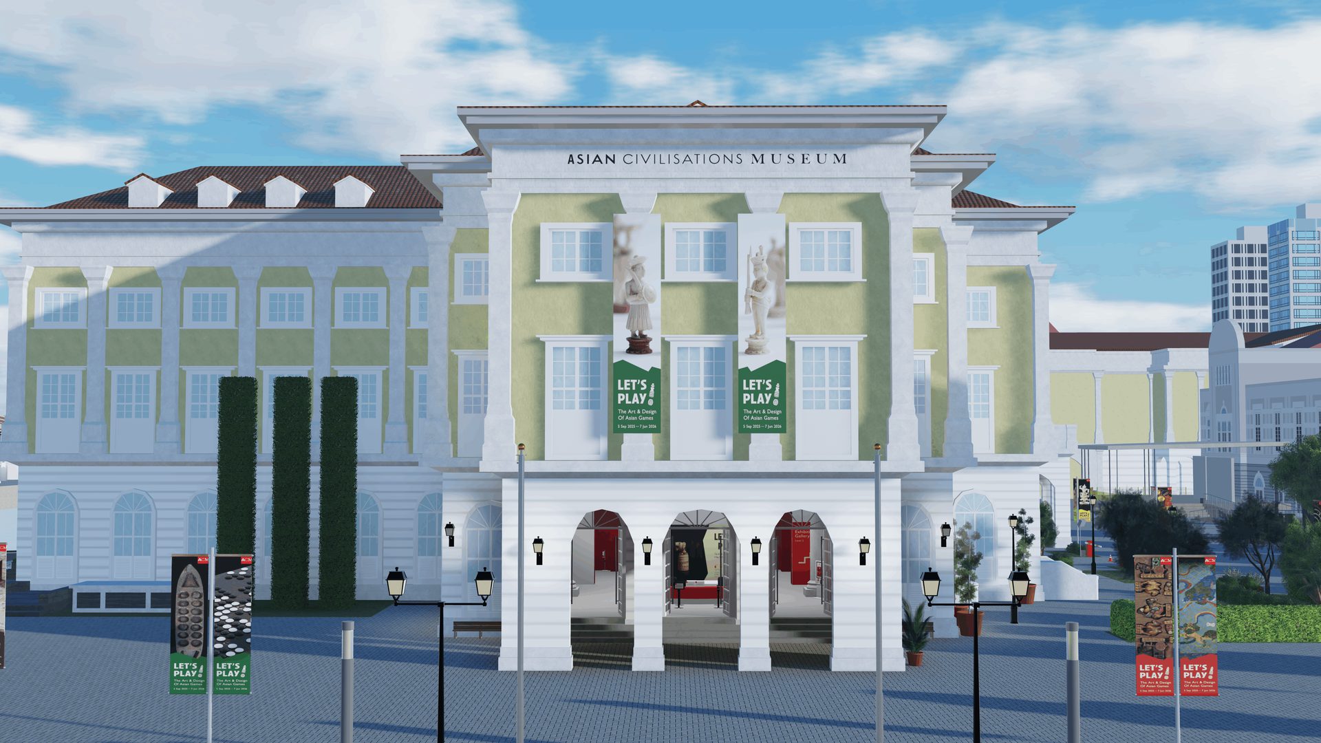 The museum facade in ACMverse