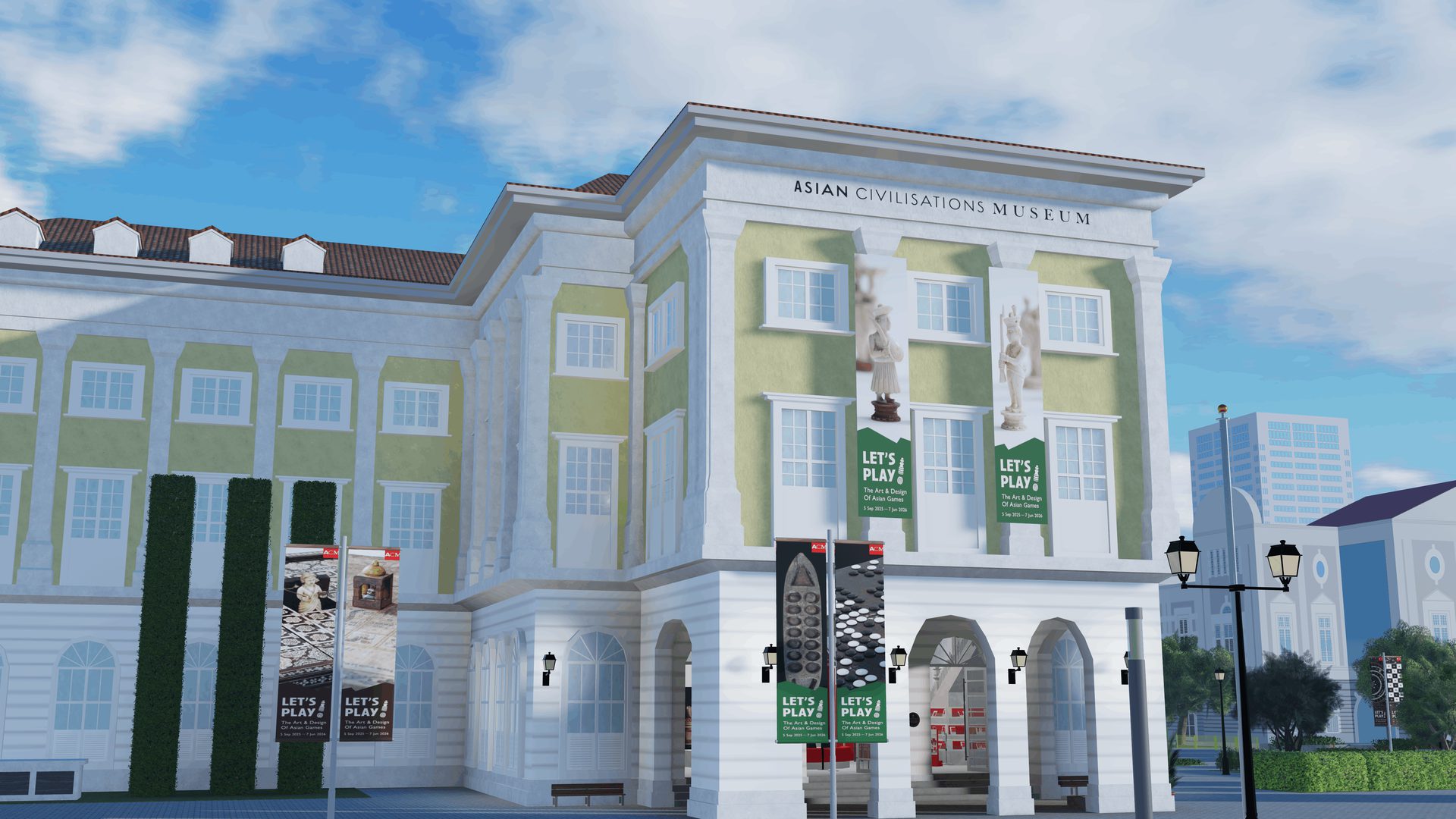 Gallery spaces, rebuilt on Roblox