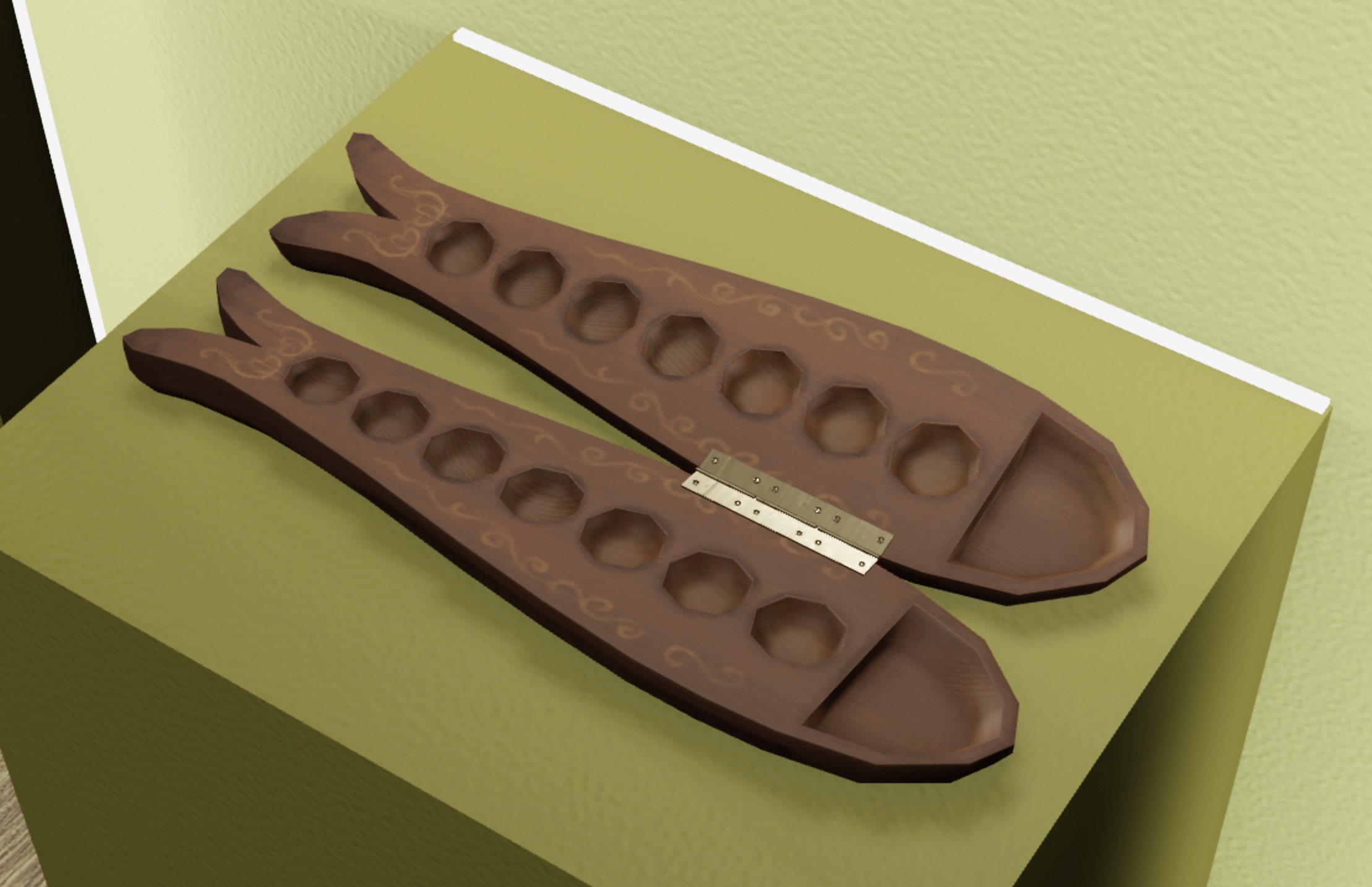 Congkak board exhibit