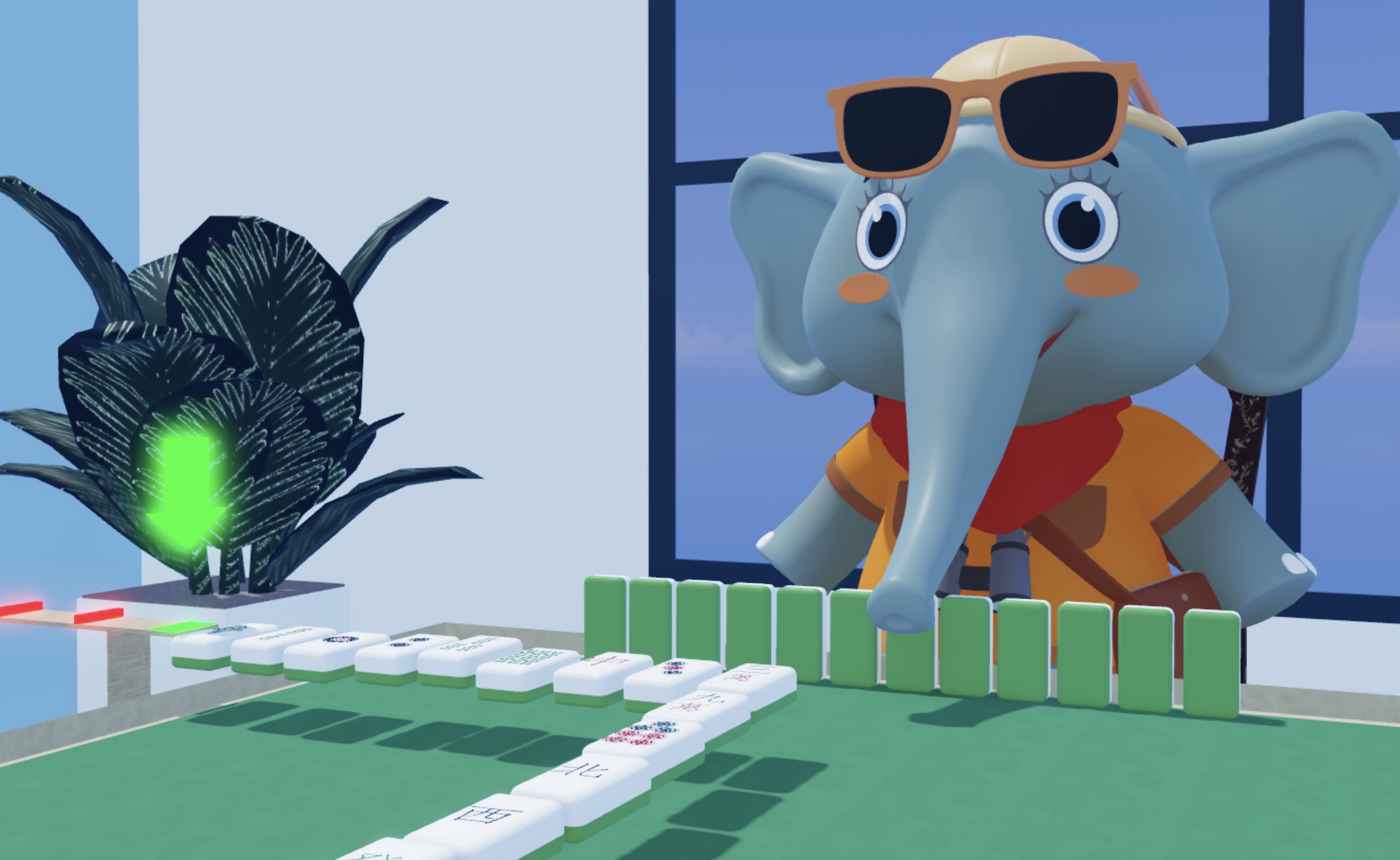 Let's Obby — mahjong scene