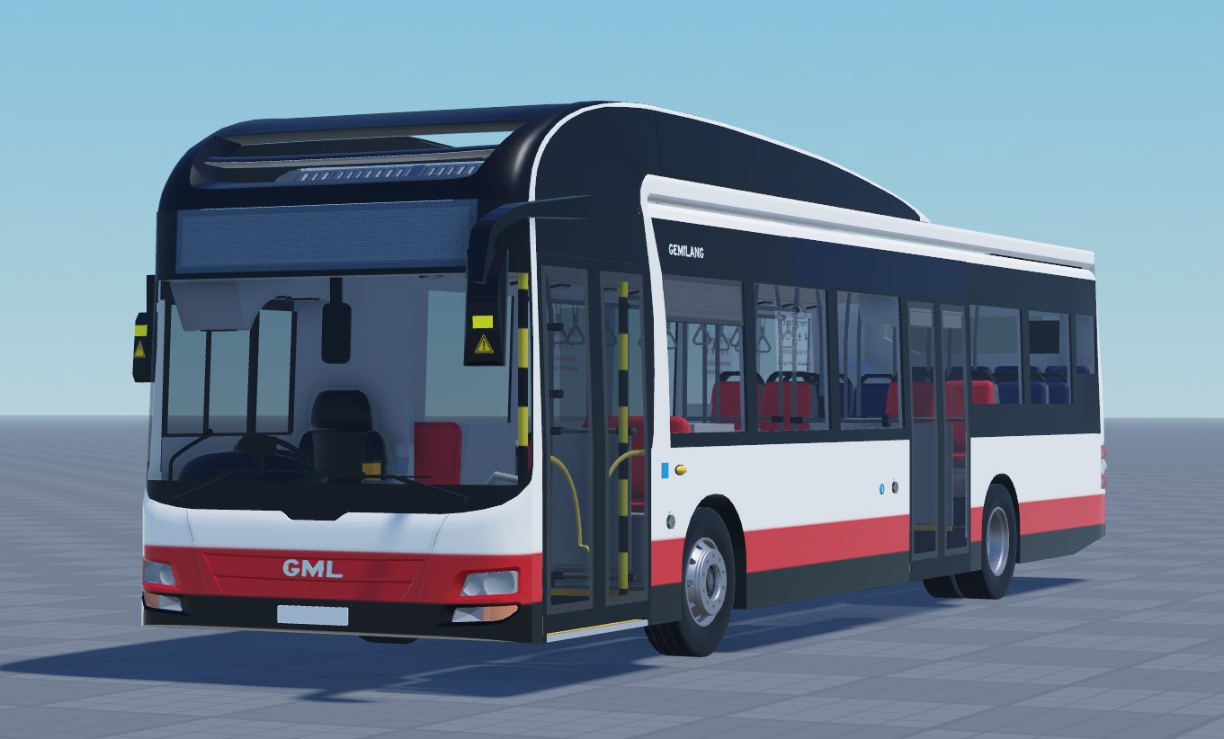 Gemilang single-deck red variant