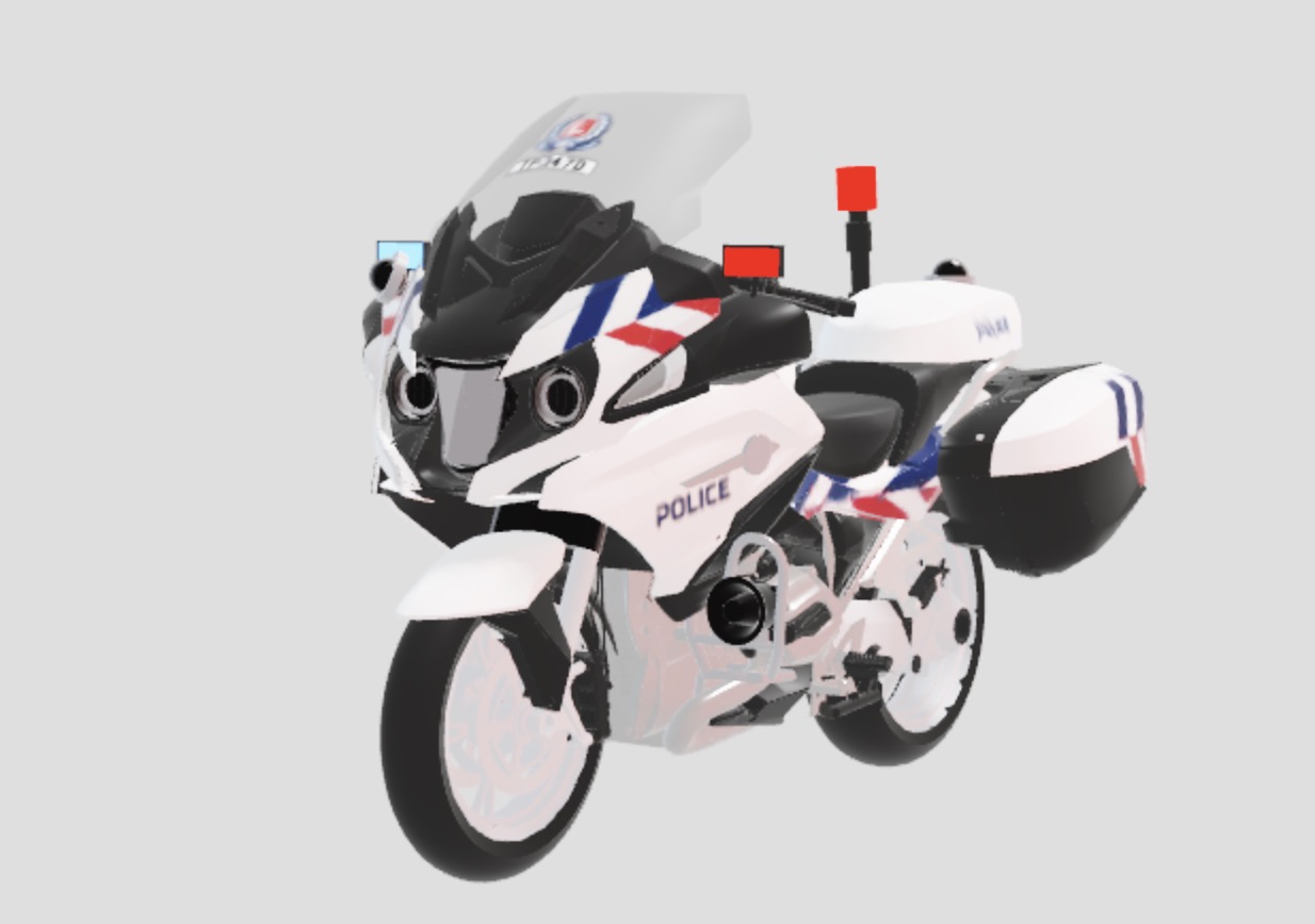 SPF Traffic Police motorcycle in Mata-verse