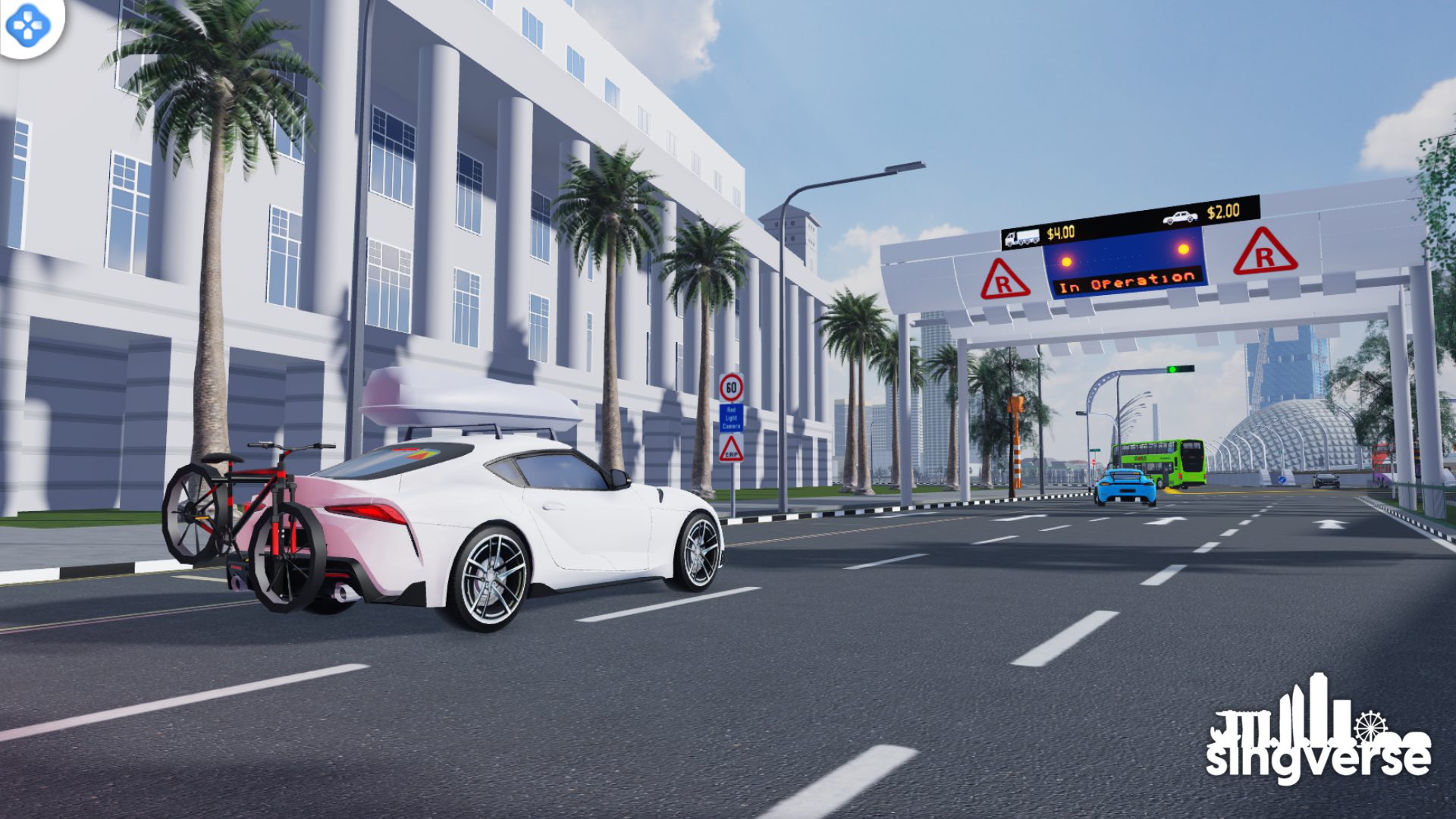 ERP gantry and car in Singverse