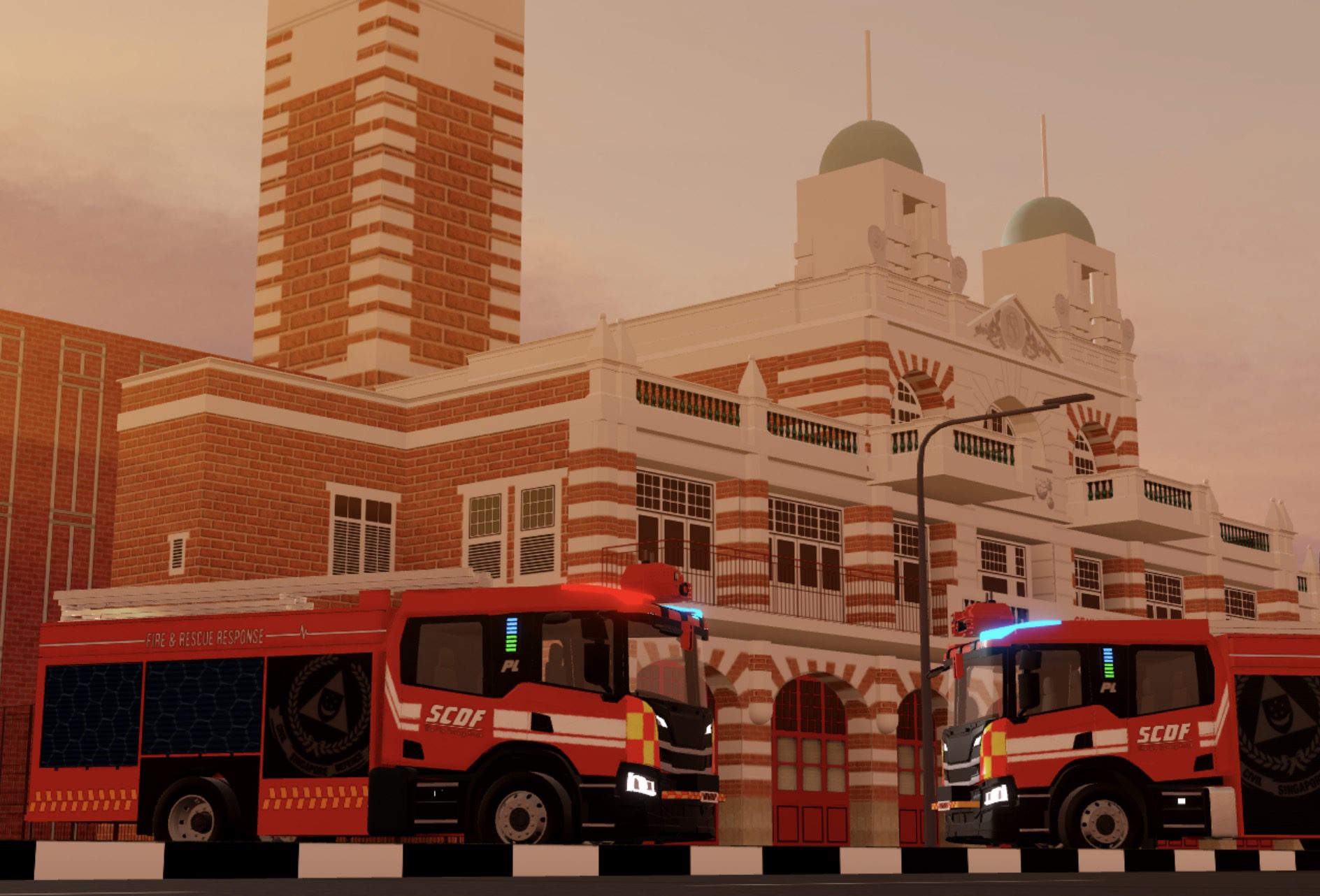 SCDF fire engines at the historic Central Fire Station in Singverse
