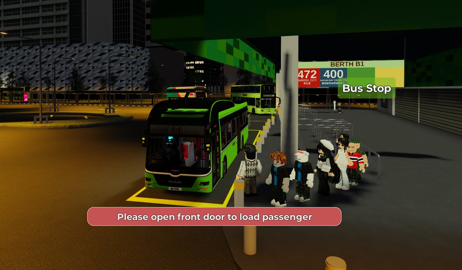 Bus captain driving in Singverse
